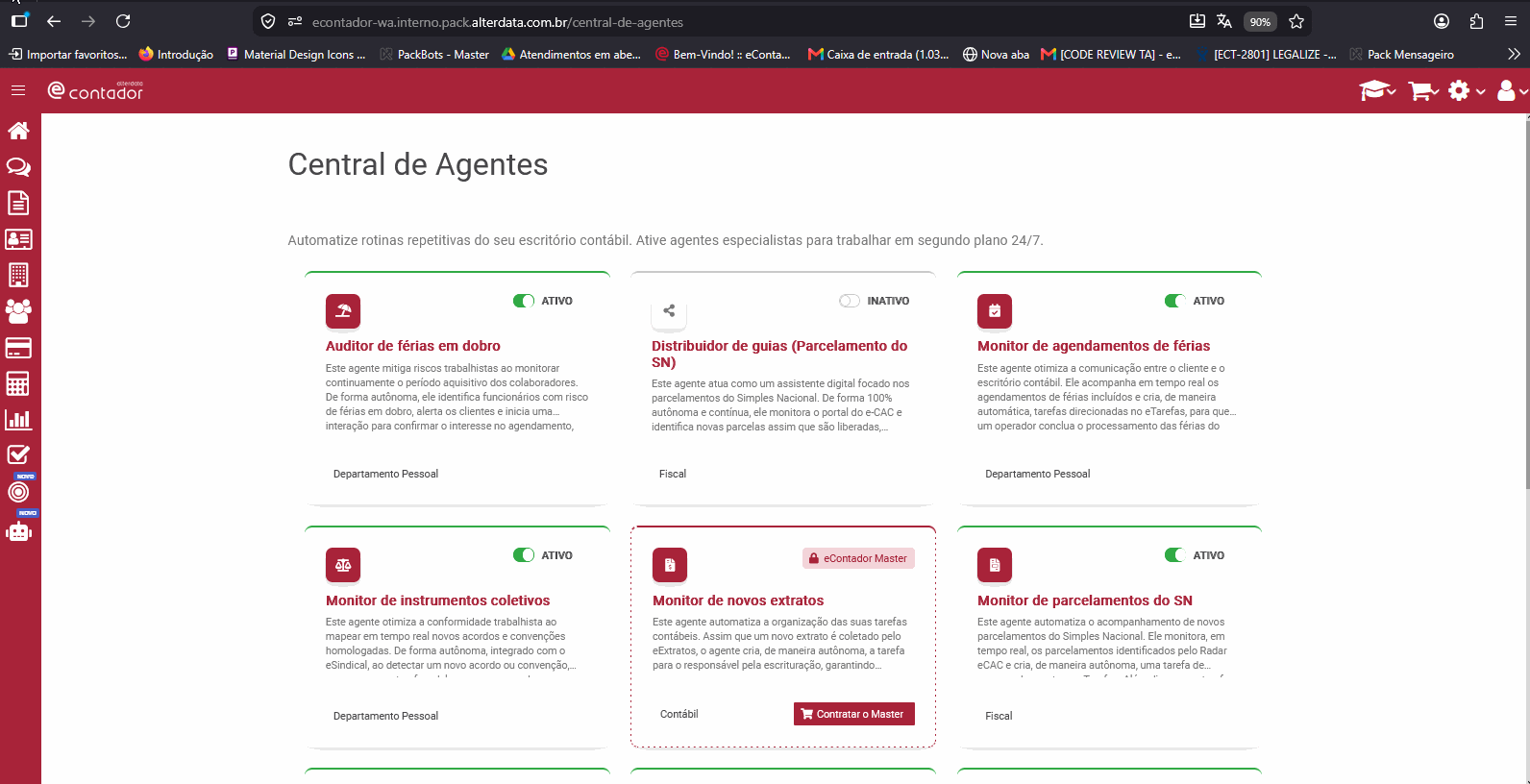 Central de Agentes - Automação contábil